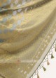 Grey Weaving Saree